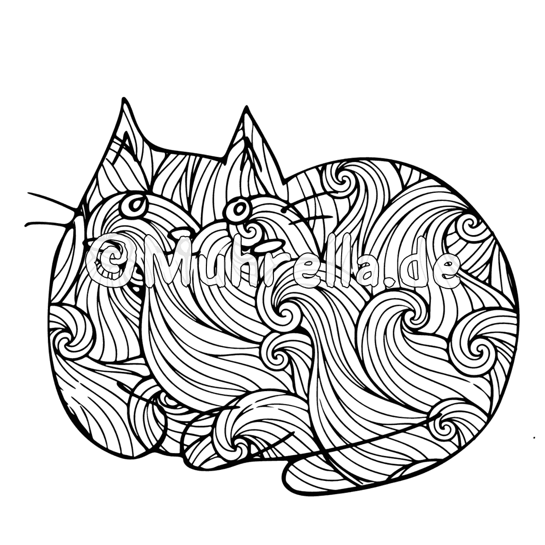 Cute Cats Coloring Book sample coloring page