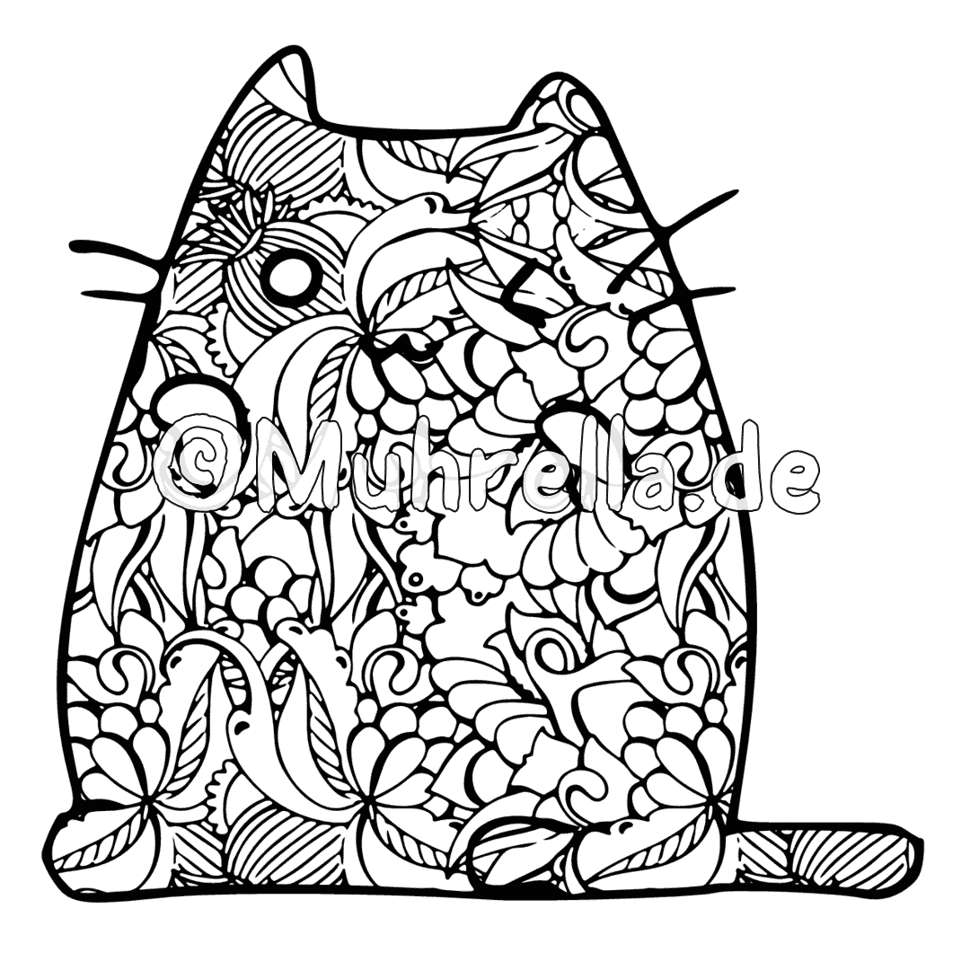 Cute Cats Coloring Book sample coloring page