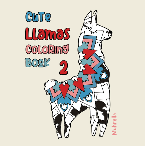 Cute Llamas Coloring Book 2