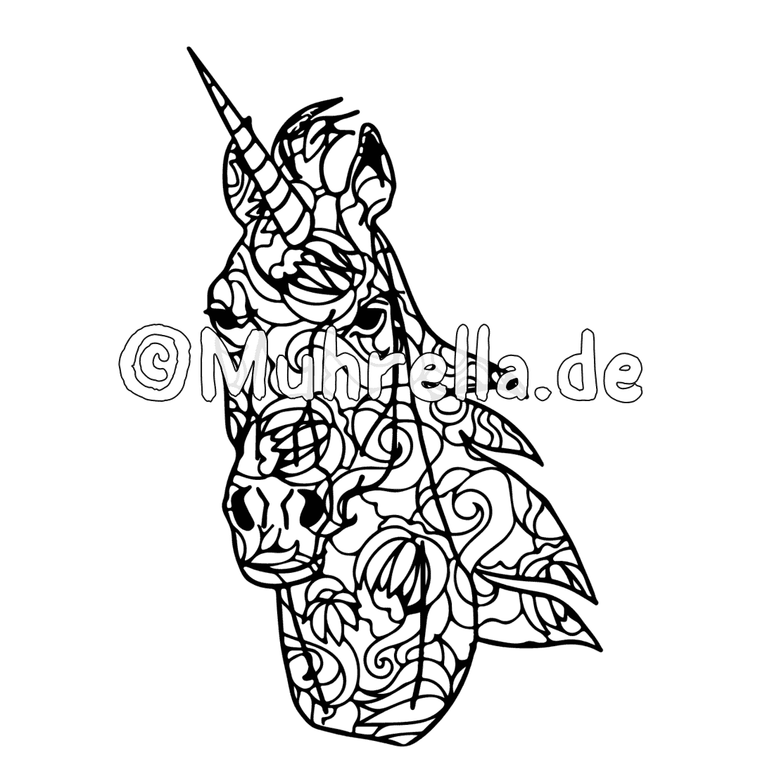 Graceful Unicorns Coloring Book sample coloring page