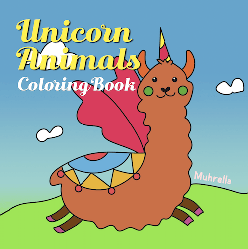 Unicorn Animals Coloring Book